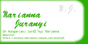 marianna juranyi business card